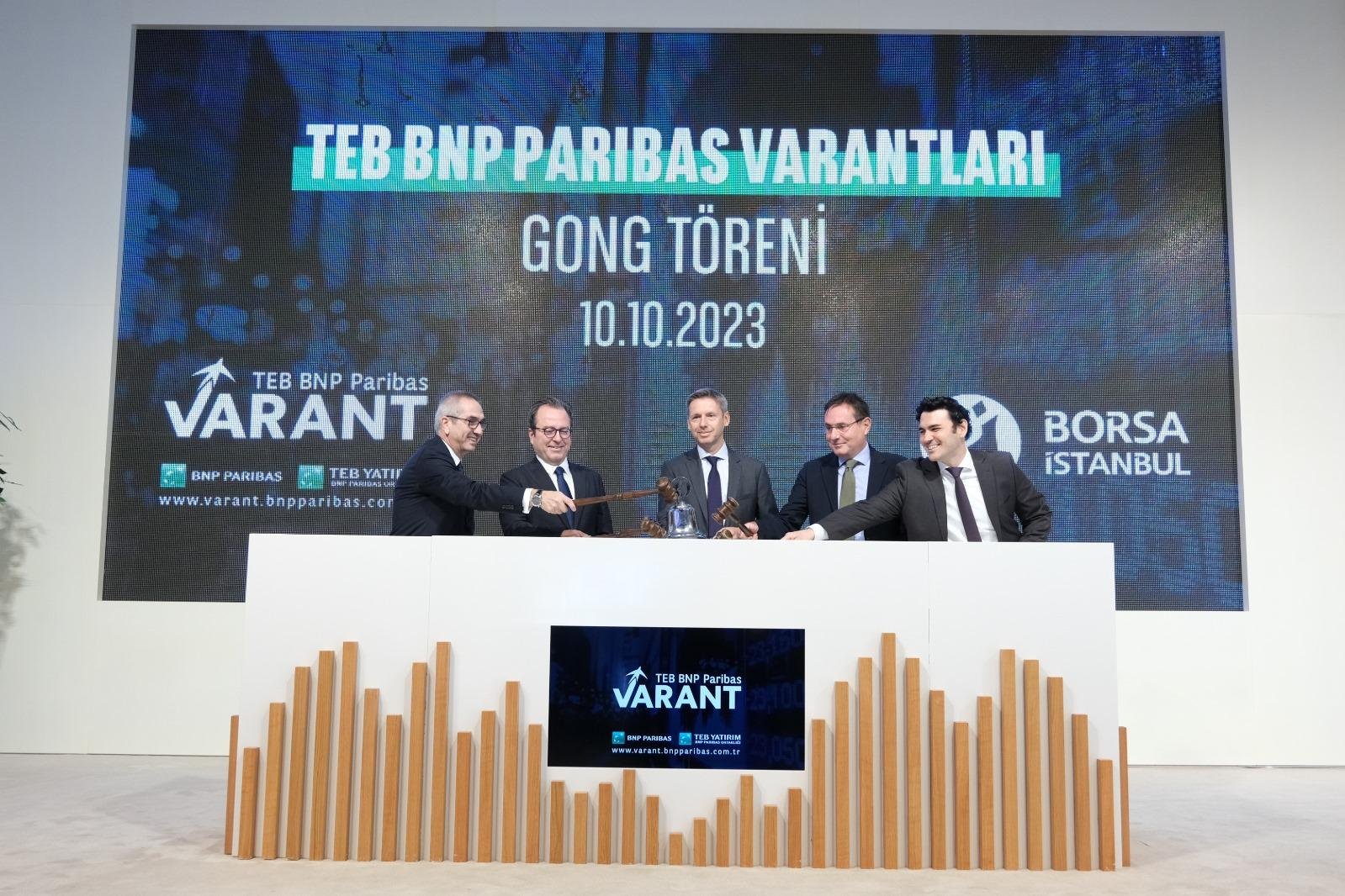 Borsa İstanbul’da gong TEB BNP Paribas Varantları için çaldı